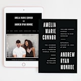 "offset" - Wedding Website in Ebony by Up Up Creative - Match Your Stationery