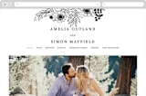 "Elemental" - Wedding Website in Cloud by Snow and Ivy - Desktop Design