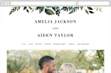 "Clearing" - Wedding Website in Leaf by Alethea and Ruth - Desktop Design