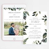 "Clearing" - Wedding Website in Leaf by Alethea and Ruth - Match Your Stationery