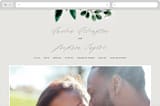 "Winter Bouquet" - Wedding Website in Mist by Alethea and Ruth - Desktop Design