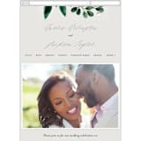 "Winter Bouquet" - Wedding Website in Mist by Alethea and Ruth - Guest Management