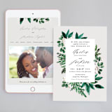 "Winter Bouquet" - Wedding Website in Mist by Alethea and Ruth - Match Your Stationery