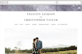"Sea Splash" - Wedding Website in Amethyst by Alethea and Ruth - Desktop Design