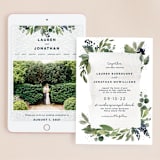 "Euca On A Whim" - Wedding Website in Navy by Palm Bridal - Match Your Stationery