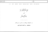 "Signed" - Wedding Website in Pearl by Roxy Cervantes - Desktop Design