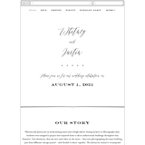 "Signed" - Wedding Website in Pearl by Roxy Cervantes - Mobile Layout