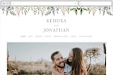 "Spring Wildflowers" - Wedding Website in Garden by Christie Elise - Desktop Design