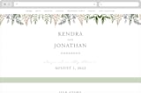 "Spring Wildflowers" - Wedding Website in Garden by Christie Elise - Desktop Design