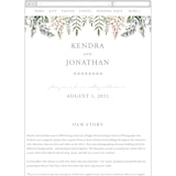 "Spring Wildflowers" - Wedding Website in Garden by Christie Elise - Guest Management