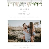"Spring Wildflowers" - Wedding Website in Garden by Christie Elise - Mobile Layout