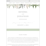 "Spring Wildflowers" - Wedding Website in Garden by Christie Elise - Mobile Layout