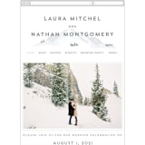 "Lovely Winter Land" - Wedding Website in Powdered Snow by Petra Kern - Guest Management