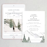 "Lovely Winter Land" - Wedding Website in Powdered Snow by Petra Kern - Match Your Stationery