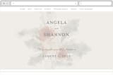 "rose drop" - Wedding Website in Rose by Cass Imagines - Desktop Design