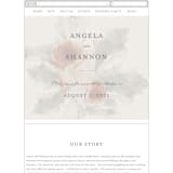 "rose drop" - Wedding Website in Rose by Cass Imagines - Mobile Layout