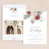 "rose drop" - Wedding Website in Rose by Cass Imagines - Match Your Stationery