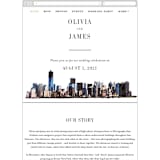 "Bold city" - Wedding Website in Ivory by Cass Imagines - Mobile Layout