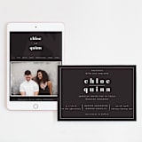 "Epithet" - Wedding Website in Charcoal by Nazia Hyder - Match Your Stationery