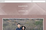 "plain paint" - Wedding Website in Taupe by Phrosné Barwood - Desktop Design