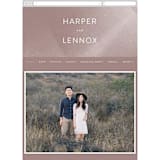 "plain paint" - Wedding Website in Taupe by Phrosné Barwood - Mobile Layout