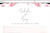 "living coral" - Wedding Website in Coral by Phrosné Barwood - Desktop Design