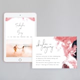 "living coral" - Wedding Website in Coral by Phrosné Barwood - Match Your Stationery