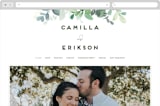 "Soft Eucalyptus" - Wedding Website in Garden by Yao Cheng Design - Desktop Design