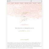 "Morning Mist" - Wedding Website in Blush by Carrie ONeal - Guest Management