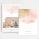 "Morning Mist" - Wedding Website in Blush by Carrie ONeal - Match Your Stationery