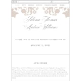 "Hacienda" - Wedding Website in Stone by Lagniappe Paper - Guest Management