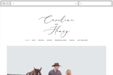 "Scripted Romance" - Wedding Website in Classic by Katherine Moynagh - Desktop Design