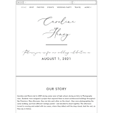 "Scripted Romance" - Wedding Website in Classic by Katherine Moynagh - Guest Management
