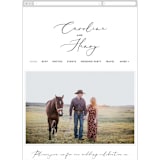 "Scripted Romance" - Wedding Website in Classic by Katherine Moynagh - Mobile Layout