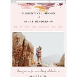 "Mod Brush" - Wedding Website in Blush by Lisa Fee Paura - Mobile Layout