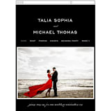 "Enamored" - Wedding Website in Obsidian by Kimberly FitzSimons - Mobile Layout