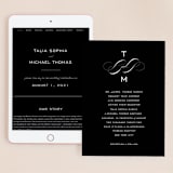 "Enamored" - Wedding Website in Obsidian by Kimberly FitzSimons - Match Your Stationery