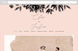 "Bare" - Wedding Website in Blush by Kelly Nasuta - Desktop Design