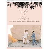 "Bare" - Wedding Website in Blush by Kelly Nasuta - Guest Management