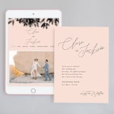 "Bare" - Wedding Website in Blush by Kelly Nasuta - Match Your Stationery