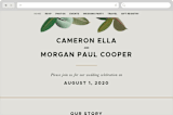 "Powder Room Florals" - Wedding Website in Cream by Ariel Rutland - Desktop Design