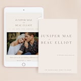 "Juniper" - Wedding Website in Blush by Mere Paper - Match Your Stationery