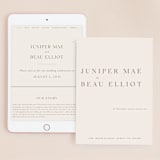 "Juniper" - Wedding Website in Blush by Mere Paper - Match Your Stationery
