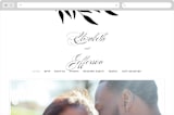 "Gracefully" - Wedding Website in Black Tie by Laura Hamm - Desktop Design