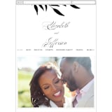 "Gracefully" - Wedding Website in Black Tie by Laura Hamm - Mobile Layout