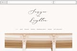 "Eternal" - Wedding Website in Ecru by Carly Reed Walker - Desktop Design