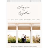 "Eternal" - Wedding Website in Ecru by Carly Reed Walker - Mobile Layout