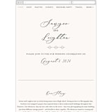 "Eternal" - Wedding Website in Ecru by Carly Reed Walker - Mobile Layout
