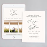 "Eternal" - Wedding Website in Ecru by Carly Reed Walker - Match Your Stationery