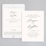 "Eternal" - Wedding Website in Ecru by Carly Reed Walker - Match Your Stationery